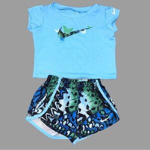 Nike Dri-Fit Butterfly Logo Top & Shorts Set | 18 Months | Like New